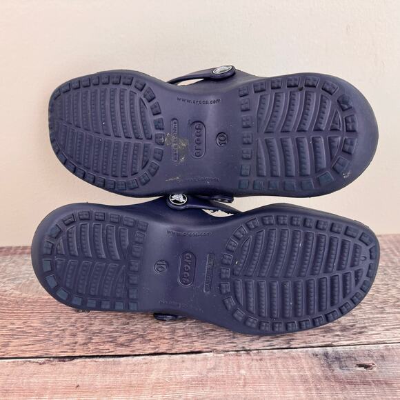 Crocs Blue Strappy Sandals Womens Size 10 READ - Picture 6 of 13